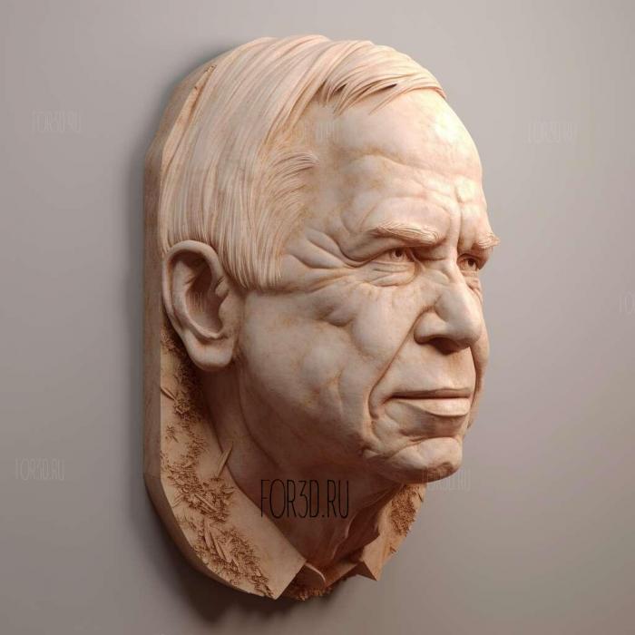 John McCain 1 stl model for CNC